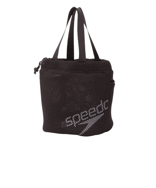 スピード（SPEEDO）水泳バッグ スパバッグ 黒 SE22460 K バック かばん 巾着型 運動 スポーツ メッシュ 通気性