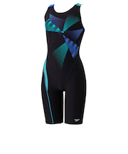 スピード（SPEEDO）フィットネス水着 レディース 水泳 トライアングル ルースン ニースキン SFW12569 BL