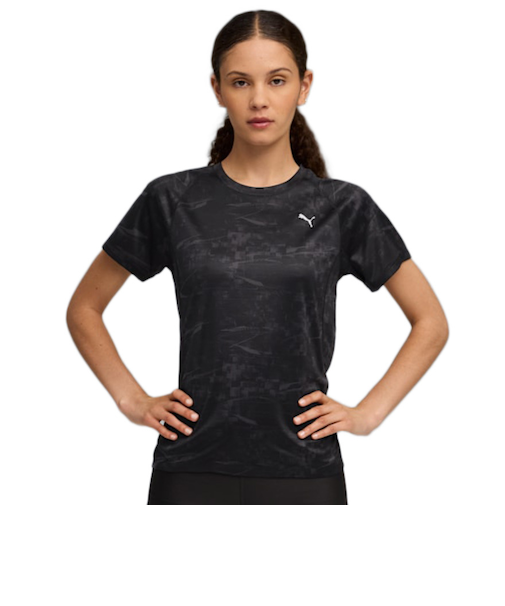 プーマ（PUMA）ランニング ヴェロシティ AOP 半袖 Tシャツ 528230 01 BLK