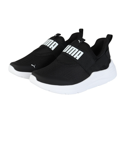 プーマ（PUMA）ジュニアスニーカー スポーツシューズ ワイヤード 2 イーズイン ブラック 40283201 スニーカー