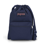 ジャンスポーツ（JANSPORT）ディパック ドローサック 紺 14L JS0A83LQ-003 ナップザック サブバッグ ジムバッグ リュック