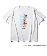 スポルディング（SPALDING）バスケットボールウェア Tシャツ スポンジ・ボブ キャラクターズ SMT25147SWH
