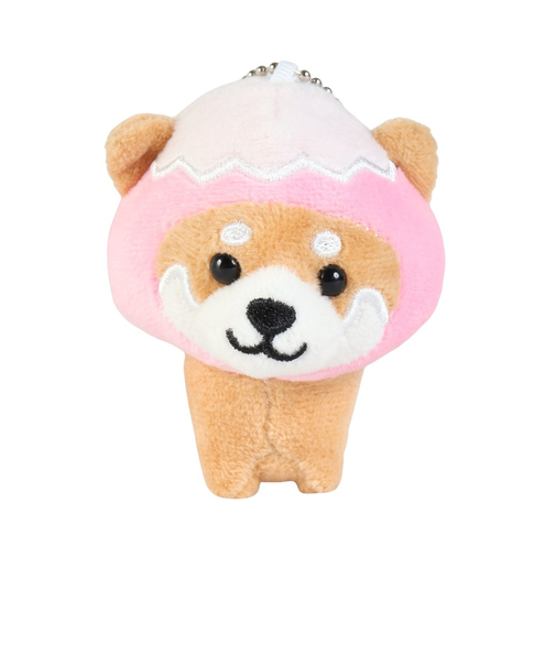 ぬいぐるみ マメしばボールチェーン 富士山 ピンク TMR005 PK