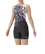 アリーナ（ARENA）フィットネス水着 レディース 水泳 &フィットネスセパレ－ツ カバ－バック AS5FWF58L PPBK