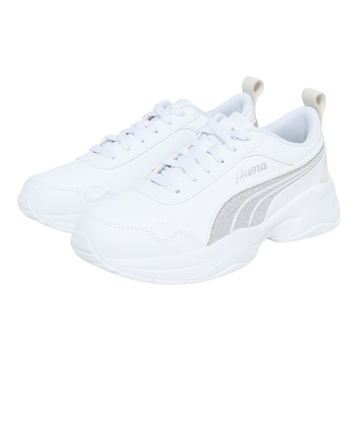 プーマ（PUMA）スニーカー スポーツシューズ シリア モード グリッター ホワイト シルバー 40508201 カジュアルシューズ