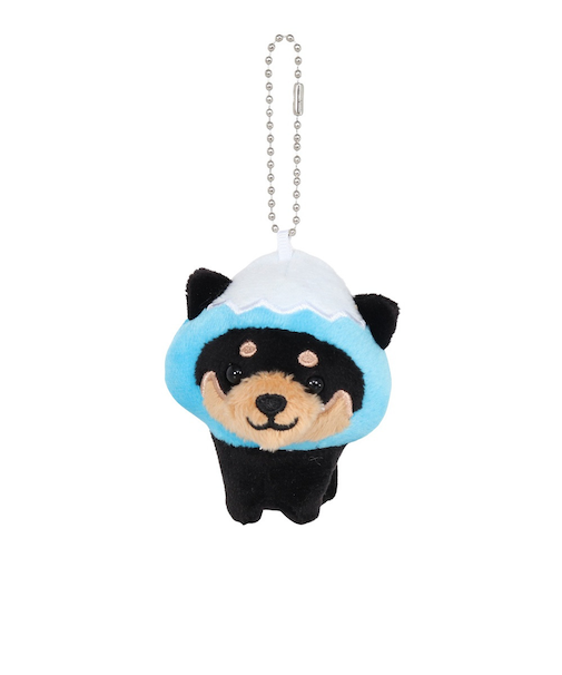 旅するマメしば キーホルダー ご当地 富士山 ブルー/黒 TMR005