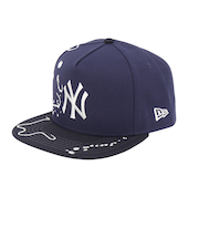 ニューエラ（NEW ERA）帽子 メッシュキャップ 5-Panel Square Visor Dripping ニューヨーク・ヤンキース 紺 14668190