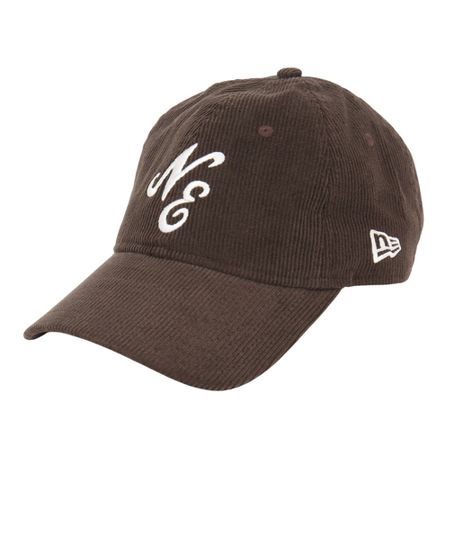 ニューエラ（NEW ERA）帽子 キャップ 9TWENTY Micro Corduroy クラシックロゴ 茶色 Mサイズ 14667969 浅め サイズ調整可