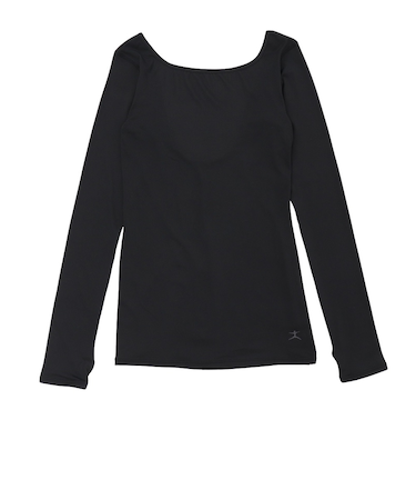 ダンスキン(DANSKIN)バレエロング 長袖 ストレッチ トップ DA724100 K