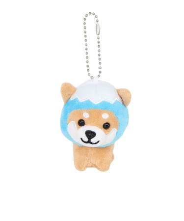 旅するマメしば キーホルダー 富士山 ブルー/茶 TMR005