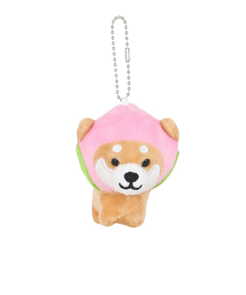 旅するマメしば キーホルダー もも TMR001 柴犬  グッズ ボールチェーン ストラップ ぬいぐるみ