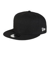 ニューエラ（NEW ERA）帽子 キャップ 9FIFTY Essential ワードマークロゴ 黒 Mサイズ 14667812  サイズ調整可 日差し対策