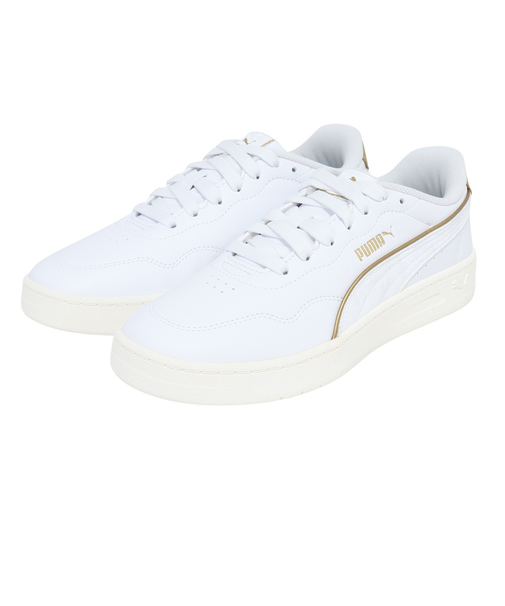 プーマ（PUMA）スニーカー スポーツシューズ コート ラリー デイナイト ホワイト ゴールド 40268201 カジュアルシューズ