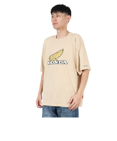 クリフメイヤー（KRIFF MAYER）HONDAコラボTシャツ WING 2457201:20:BEIGE