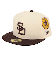 ニューエラ（NEW ERA）帽子 キャップ 59FIFTY MLB 2-Tone サンディエゴ・パドレス クーパーズタウン 茶色 S-Lサイズ 1466815…