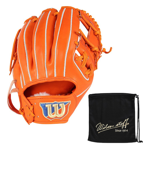 野球グローブ 超美品 タイムセール ウイルソン（Wilson）硬式用グラブ 内野手用 野球グローブ 一般