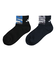 アディダス（adidas）ソックス 靴下 ２足組 SS-Sサイズ(19-23cm) 黒/紺 ODW31-KK8079子供用 2足セット ショート丈