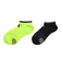 アディダス（adidas）ソックス 靴下 ２足組 SS-Sサイズ(19-23cm) 黄/黒 ODW33-KK8081子供用 2足セット スニーカー丈