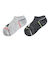 アディダス（adidas）ソックス 靴下 ２足組 SS-Sサイズ(19-23cm) グレー/黒 ODW30-KK8078子供用 2足セット スニーカー丈