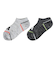 アディダス（adidas）ソックス 靴下 ２足組 SS-Sサイズ(19-23cm) グレー/黒 ODW30-KK8078子供用 2足セット スニーカー丈