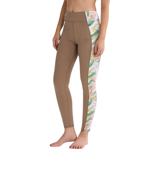 今月末まで　ROXY ネイビー ゴールド レギンス　M/L ロキシー（ROXY）HAVE A GREAT DAY LEGGINGS VER2 フィットネス