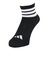 アディダス（adidas）ソックス 靴下 1P 3STSOCKSBLACK ODV85-KK8033
