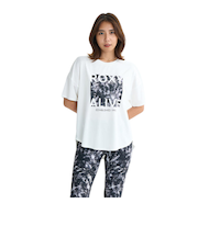 ロキシー（ROXY）HAVE A GREAT DAY フィットネス 半袖Tシャツ 25FWRST254522WHT