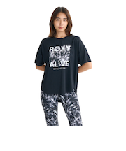 ロキシー（ROXY）HAVE A GREAT DAY フィットネス 半袖Tシャツ 25FWRST254522BLK