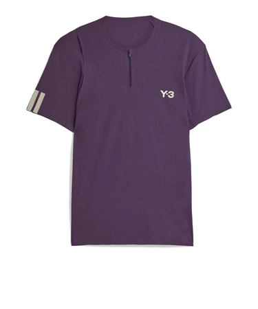 アディダス（adidas）テニスウェア Y-3 Tennis Pro FreeLift ジップ 半袖Tシャツ KKW32-JN2992