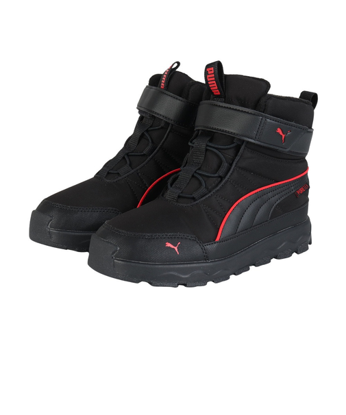 プーマ（PUMA）キッズ エボルブ ピュアテックス ブーツ ブラック レッド 39264906 スポーツシューズ