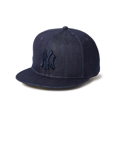 ニューエラ（NEW ERA）キャップ 59FIFTY Denim ニューヨーク・ヤンキース 紺 S-Lサイズ(57-59cm) 14668180 スポーツキャ…