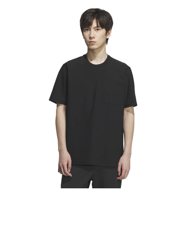 アディダス（adidas）プレミアム カジュアル レギュラーフィット 軽量 ニット 半袖 ポケットTシャツ WK610-KA1231