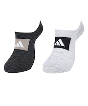 アディダス（adidas）ソックス 靴下 2足組 2P SOCKSSOCKSLGTGRE グレー/黒 Sサイズ(23-25cm) ODW13-KK8061 ス…