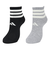 アディダス（adidas）ソックス 靴下 2足組 2P SOCKSSOCKSLGTGRE 黒/グレー Sサイズ (23-25cm) ODW23-KK8071 …