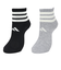アディダス（adidas）ソックス 靴下 2足組 2P SOCKSSOCKSLGTGRE 黒/グレー Sサイズ (23-25cm) ODW23-KK8071 …