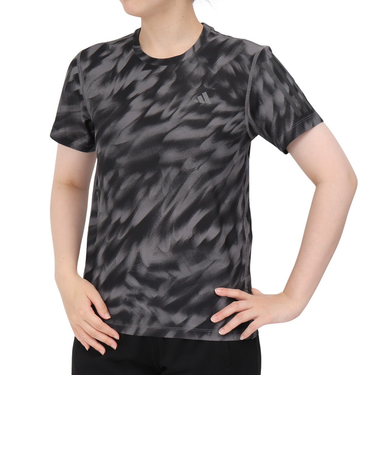 アディダス（adidas）オウン ザ ラン 総柄プリント 半袖Tシャツ P0437-JZ5474