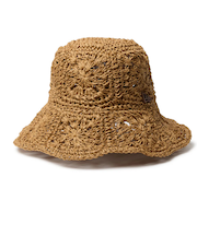ニューエラ（NEW ERA）帽子 ハット アドベンチャー ワイドブリム Paper Crochet Hat ベージュ S-Lサイズ(57-61cm) 1441…
