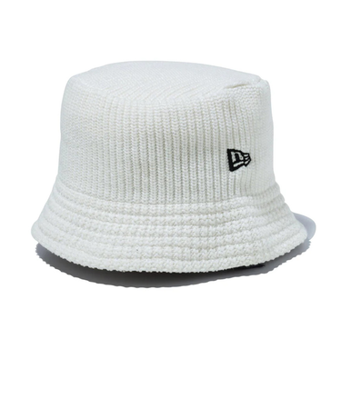ニューエラ（NEW ERA）帽子 ハット バケットハット ベーシック アイボリー S-Mサイズ(56-59cm) 14524691 ニット生地 バケハ