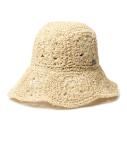 ニューエラ（NEW ERA）帽子 ハット アドベンチャー ワイドブリム Paper Crochet Hat ライトベージュ S-Mサイズ(57-59cm) 1…