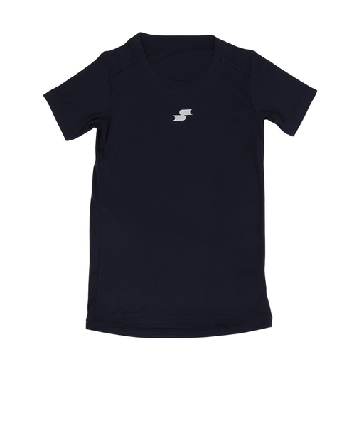 エスエスケイ(SSK)野球 ジュニア エアリーファン ローネック 半袖 アンダーシャツ SCF230LHJ-70