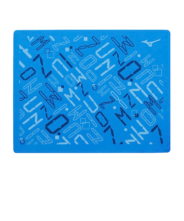 ミズノ（MIZUNO）スイムタオル 青 34×44cm N2JYC50527 吸水タオル 水泳 プール ケース付き 抗菌