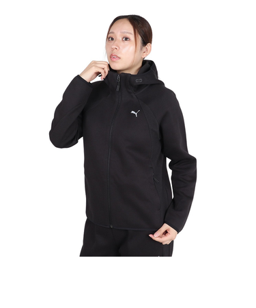 プーマ（PUMA）エヴォストライプ フルジップ フーディ 690987 01 BLK