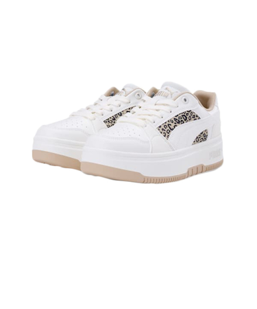 プーマ（PUMA）スニーカー スポーツシューズ リバウンド フェム ロウ レオ スニーカー ホワイト 40508001 シューズ