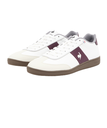 ルコックスポルティフ（lecoqsportif）スニーカー スポーツシューズ LCS ガレ III ホワイト レッド LU5FSN55UZ WHWR シューズ