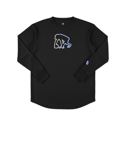 エゴザル（EGOZARU）バスケットボールウェア マルチスクリプト ロゴ 長袖Tシャツ EZFW25ULS014 C001