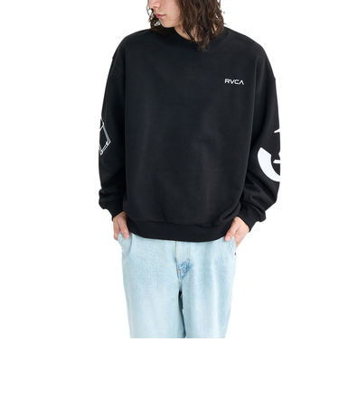 ルーカ（RVCA）STACKHOUSE クルースウェット BF042003 BLK
