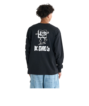 ディーシーシューズ（DC SHOES）PLAYTIME 長袖Tシャツ 25FWDLT254046BLK
