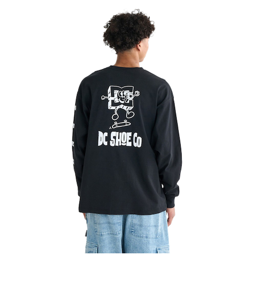 ディーシーシューズ（DC SHOES）PLAYTIME 長袖Tシャツ 25FWDLT254046BLK