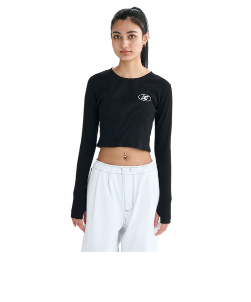 ディーシーシューズ（DC SHOES）TELECO 長袖Tシャツ 25FWLLT254311BLK