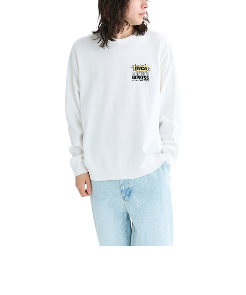 ルーカ（RVCA）CAMERA EXPRESS ニット BF042651 WHT